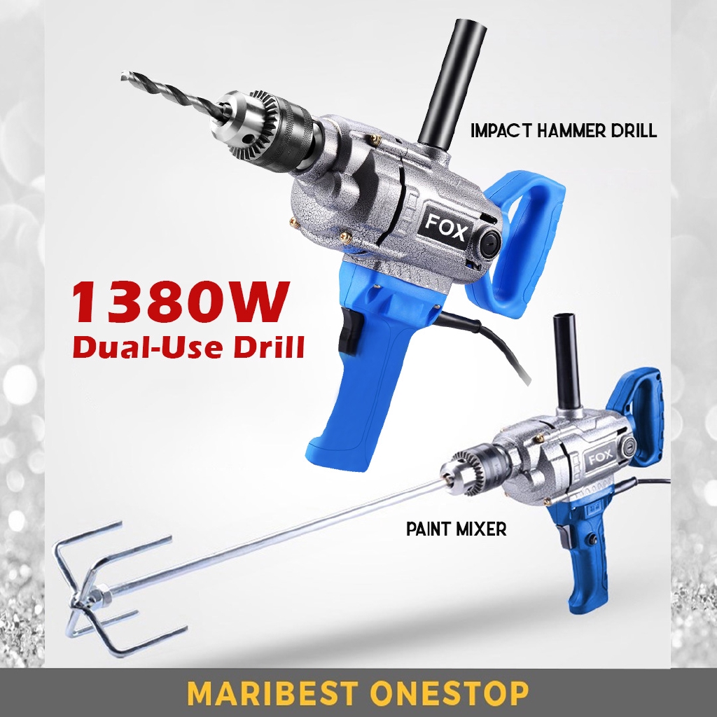 FX8161 LDM8161 1380W 16MM Dual-Use Electric Impact Hammer Drill and ...