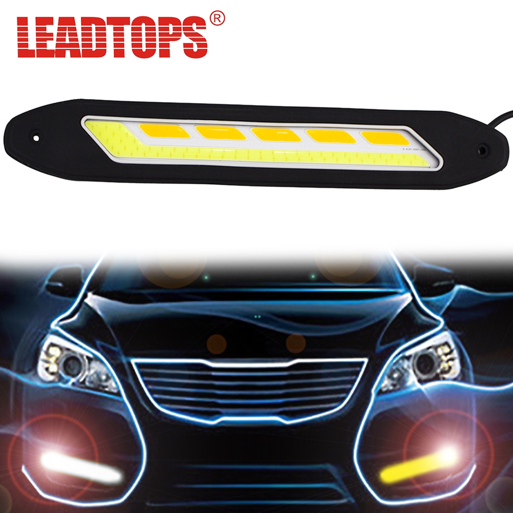 LEADTOPS Flexible Side Turn Signals Light Waterproof Car Styling COB