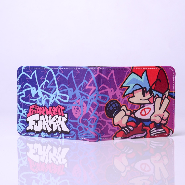 Friday Night Funkin Game Cartoon Student Short Casual Card Wallet Boy ...