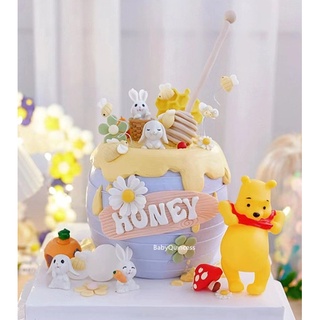 Winnie The Pooh Cake Topper Pooh Bear Cake Topper Cupcake Topper Winnie  Characters Toys Tiger Pig Cake Decoration Party Supplies