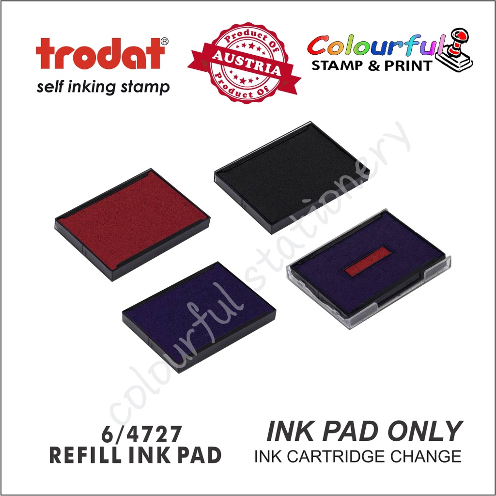 Trodat Self-inked Company Date Rubber Stamp. Trodat 4726,4727,4729 ...