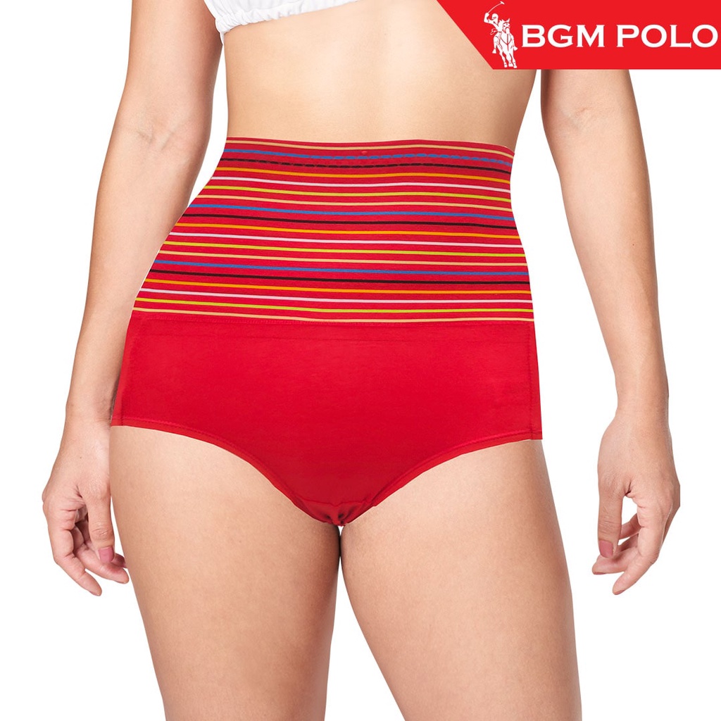 Polo logo high-rise bikini panty