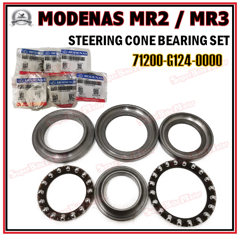 MODENAS MR2 / MR3 100 Original Modenas Steering Cone Bearing Set