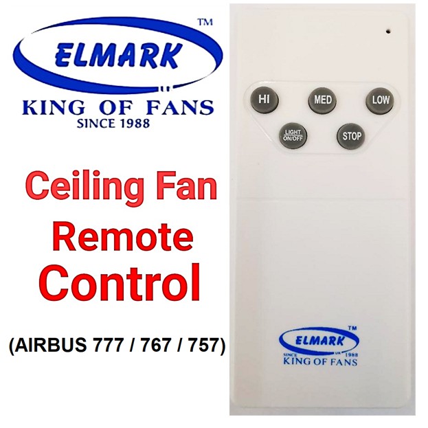ELMARK CEILING FAN REMOTE CONTROL (AIRBUS 777 / 767 / 757) Shopee