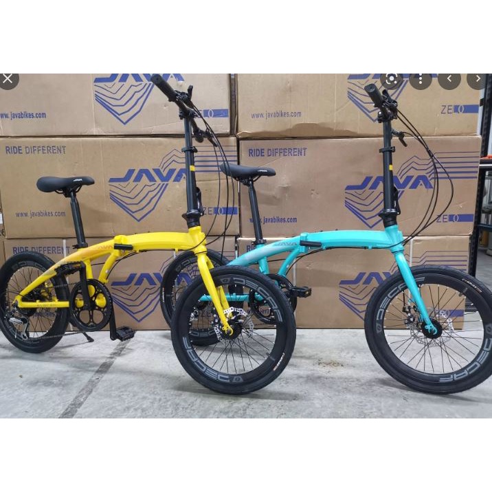 !!JAVA ZELO 2022!! 20 inch Alloy Folding Bike with 7Speed SHIMANO and Dual Disc Brake Shopee