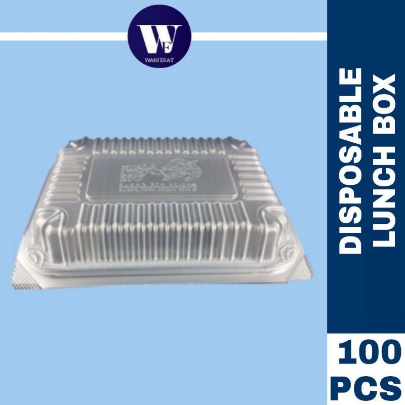 [100PCS] PP LUNCH BOX | DISPOSABLE LUNCH CONTAINER | Shopee Malaysia