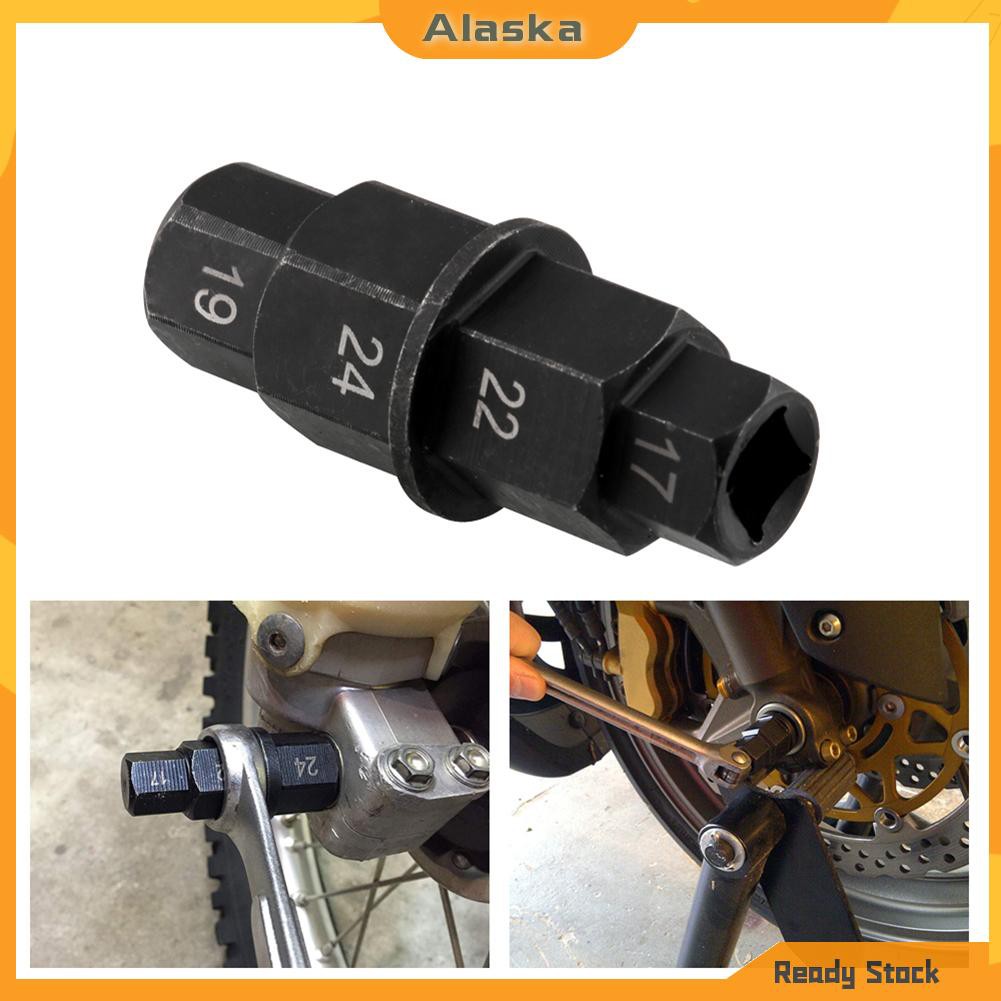 AKReady Motorcycle Front Axle Spindle Hex Allen Key Socket 17mm 19mm