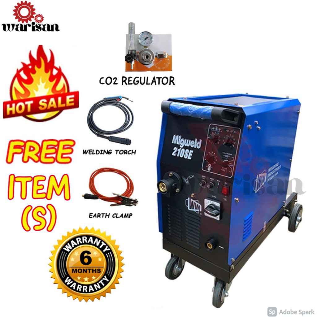 WIM MIG 210SE (Transformer MIG Welding machine) Shopee Malaysia