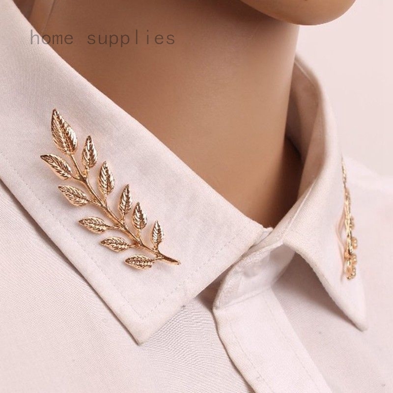 Unisex Elegant Men Women Brooch 2pcsset Collar Suit Stick Breastpin Pins Silver Shopee Malaysia 