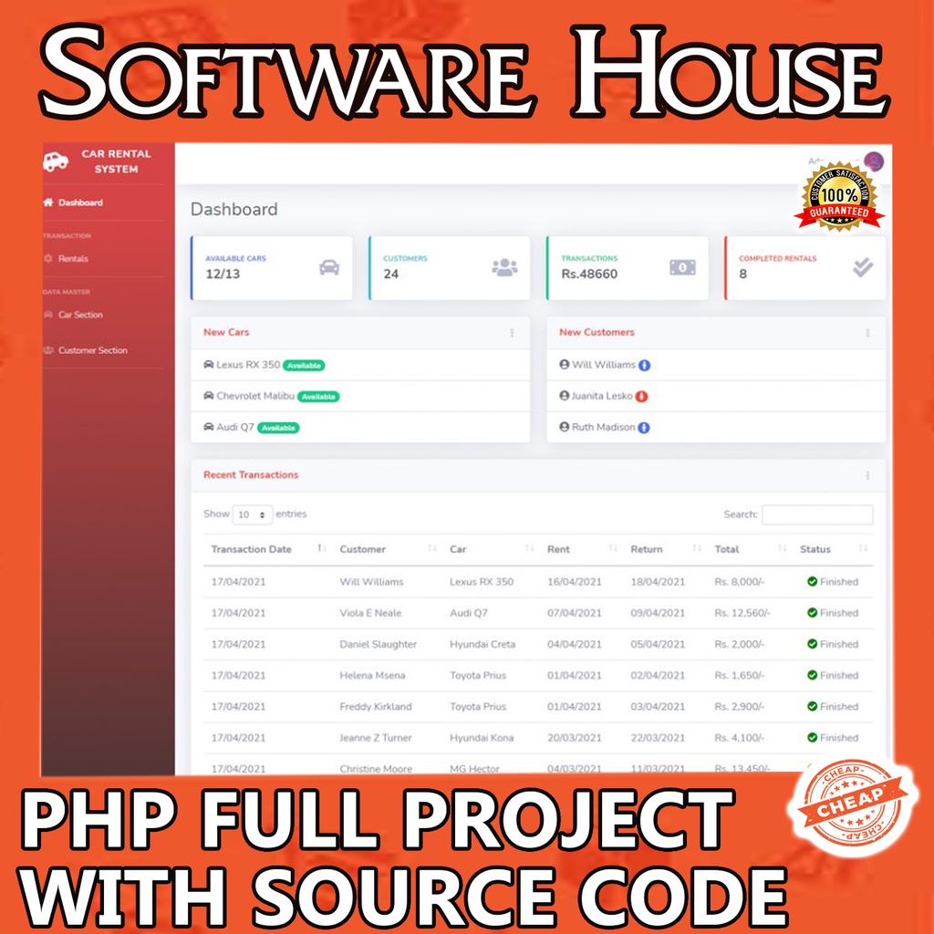 Car Rental System Full PHP Project with Source Code | Shopee Malaysia
