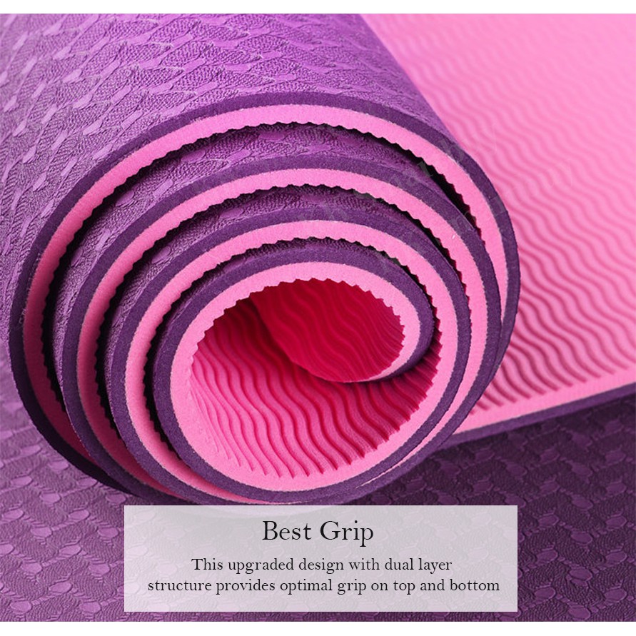 Yoga Mat Basic Light Pink (183 cm x 61 cm x 4 mm)