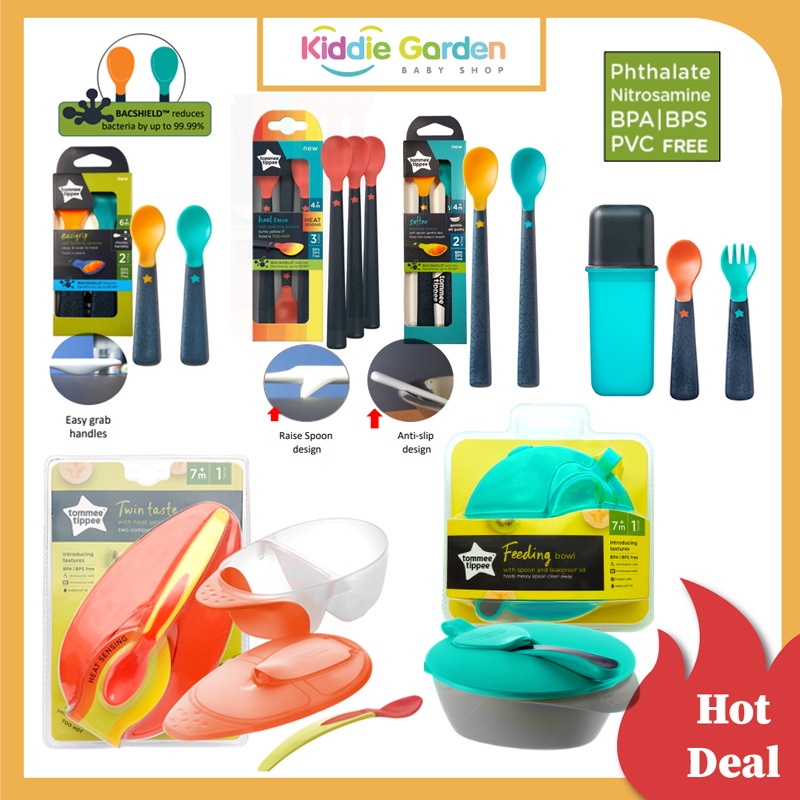 Tommee Tippee Heat Sense Weaning Spoon Pk4