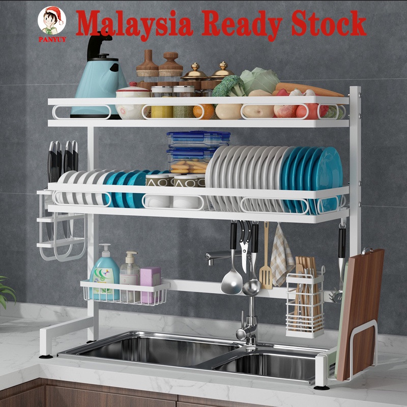 rak dapur sink rack sink dish rack Rak Pinggan Stainless Steel kitchen ...