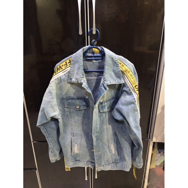 Off white 2024 denim jacket price