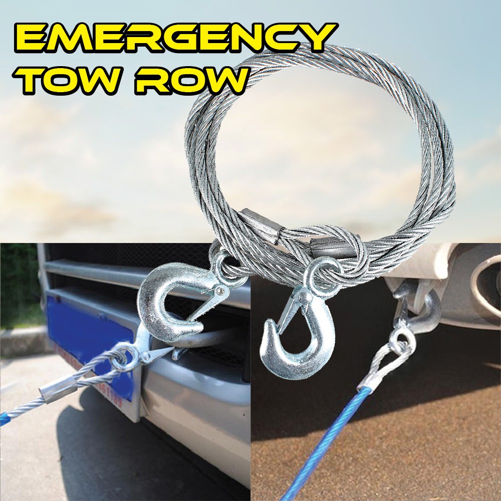Emergency Rescue Wire Tow Rope Stainless Steel Car Truck SUV Vehicle ...