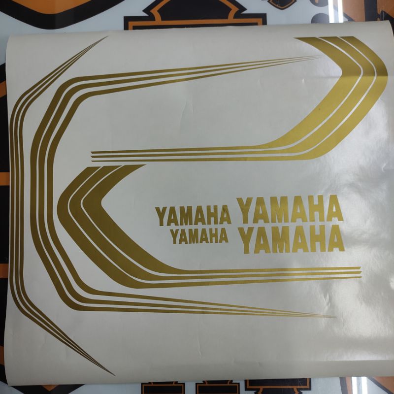 RXS Body Sticker / Stripe Motor Original Design Full Gold Stickers ...