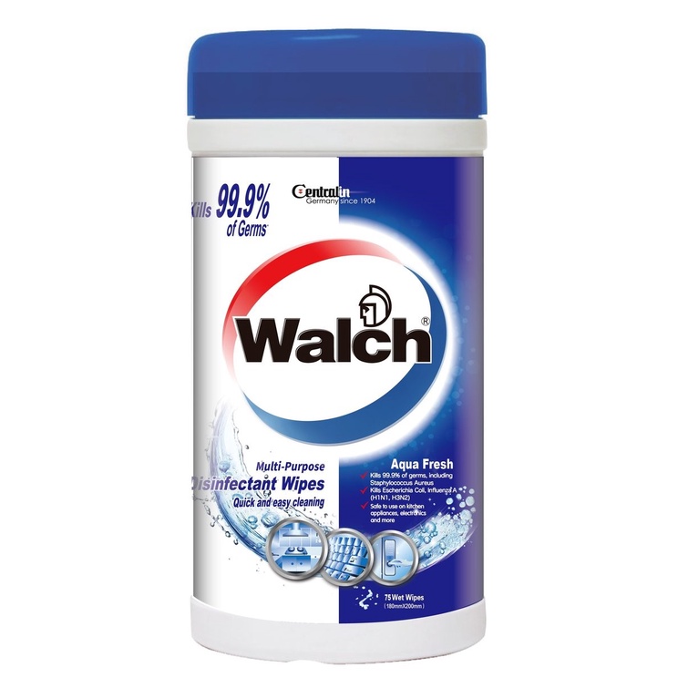 Walch MultiPurpose Disinfectant Wipes High Efficacy 75pcs Shopee Malaysia