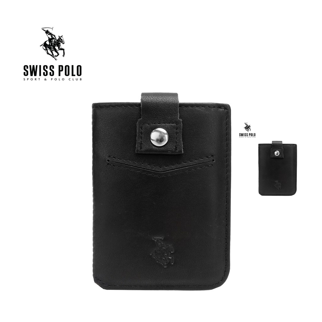 SWISS POLO Genuine Leather Card Holder SW 140 Black Shopee Malaysia