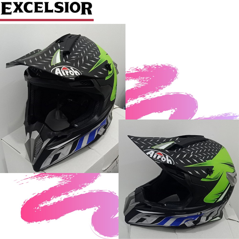 Excelsior Motocross Riding Off Road Full Face Helmet Motorcycle Rider ...