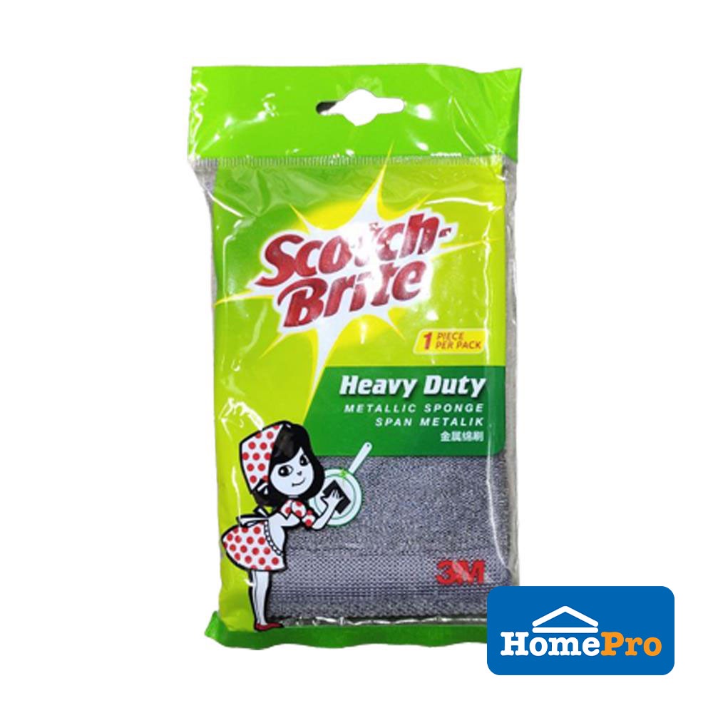 SCOTCH BRITE Heavy Duty Metallic Sponge 333 Grey | Shopee Malaysia