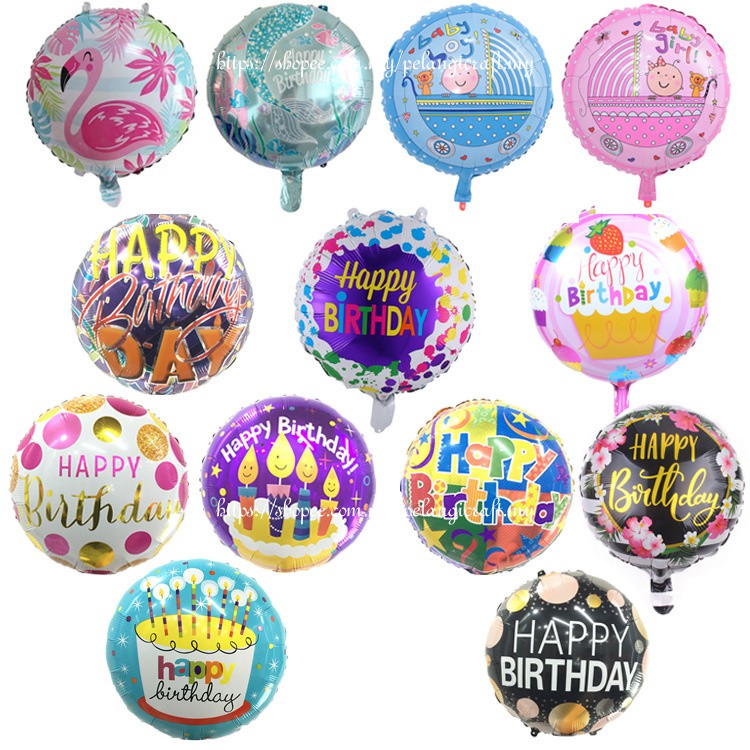 (1pc)18inch HAPPY BIRTHDAY Foil Balloon Inflatable Birthday Party ...