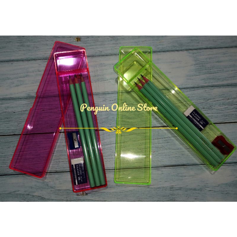 FOR KEDAI RM2 PLUS STATIONERY ALAT TULIS PENCIL BOX CASE GIFT PRESENT