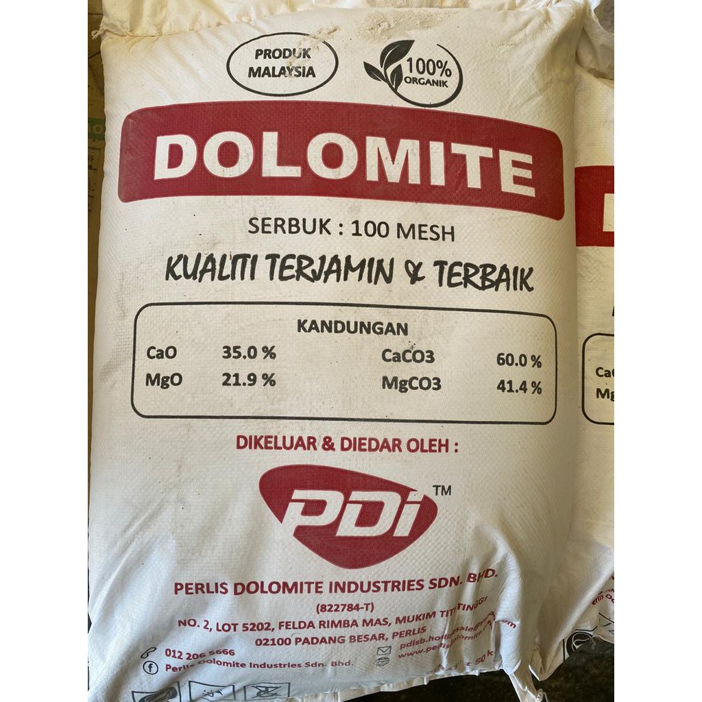 REPACK Dolomite Fertilizer 1 KG Durian fruit tree Chili And All Types Of Plants Shopee Malaysia