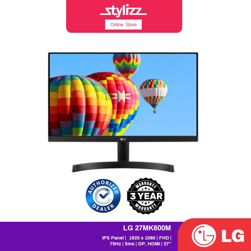 Monitor LG 27MK600M, 27 FHD, 75 Hz, 5ms