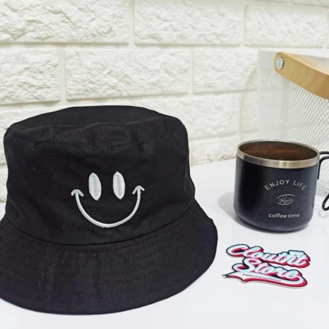 Bucket Hat Smile Emoticon Hat Jungle Buckethat Custom Embroidery Hat ...
