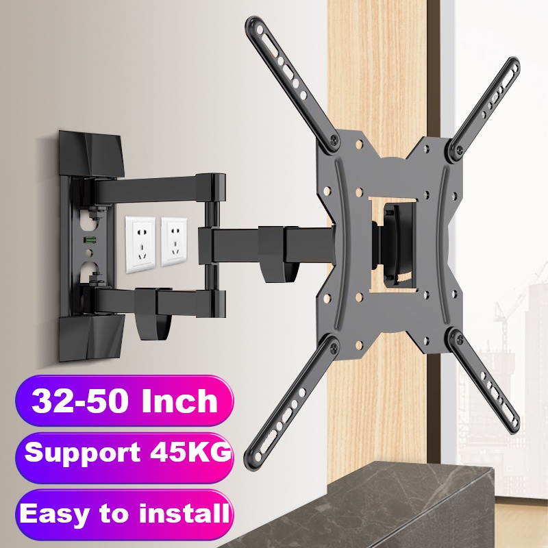 TV Wall Mount Bracket for 14 to 55 inch LCD/LED TV Retractable ...