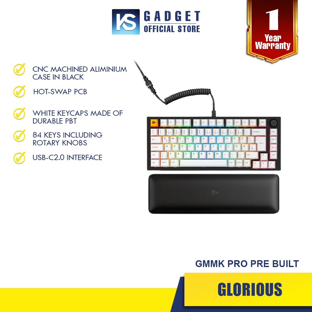 GLORIOUS GMMK PRO 75% Pre-Built Edition Premium Modular Mechanical ...