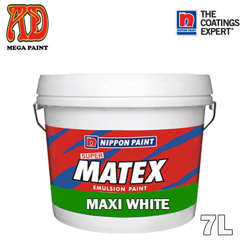 Nippon Paint Super Matex White 7 Liter (7L) | Shopee Malaysia