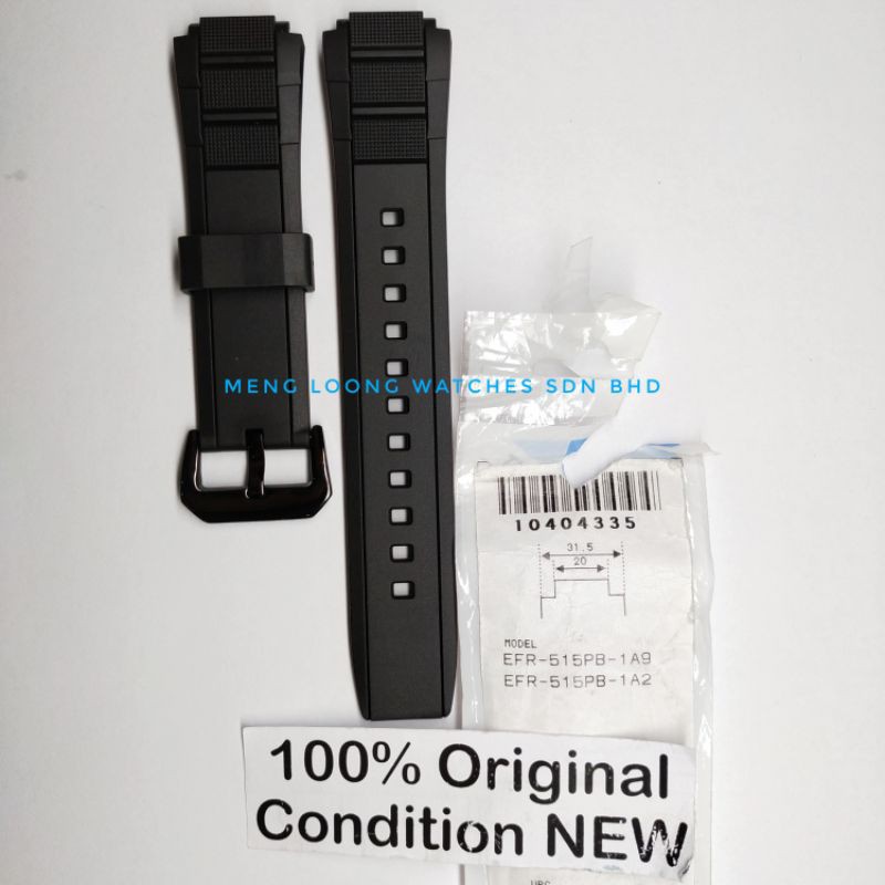 Casio Uhrenarmband Für EFR-515PB EFR 515PB 515 Schwarz