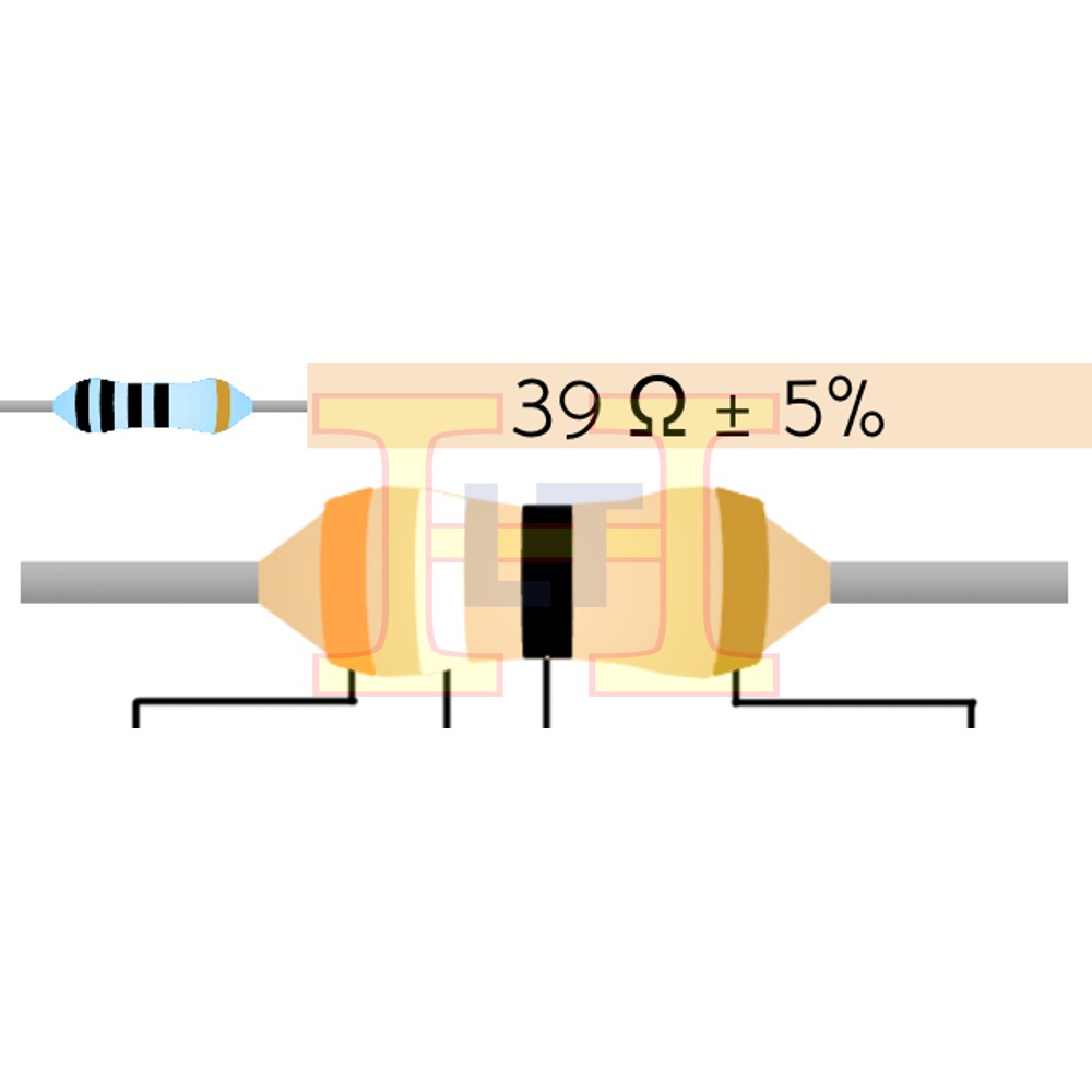 (READY STOCK) RESISTOR 39 Ohm 5% (10pcs) | Shopee Malaysia