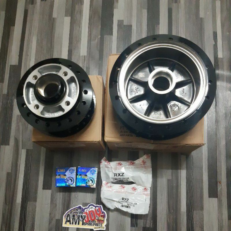 RXZ HUB DEPAN ORIGINAL + HUB BELAKANG ORIGINAL + BUSH + BEARING ...