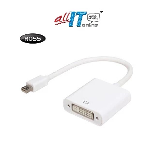 Ross Mini DisplayPort (M) to DVI (F) Converter (MDPDVI-RO)