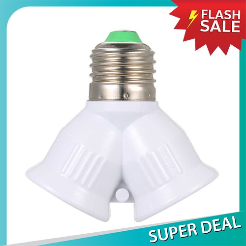 Hot Sales E27 Male to 2 Female Y Shape LED Light Bulb Base Adapter