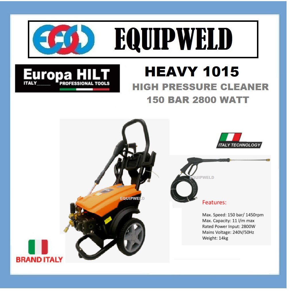 EUROPA HILT HEAVY 1015 HIGH PRESSURE CLEANER WASHER HPC 150 BAR 2800W ...