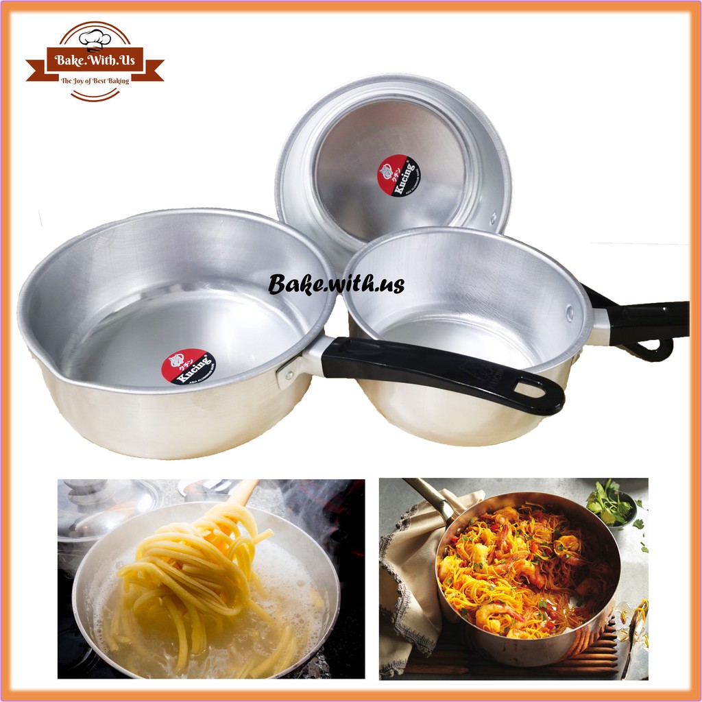 [READY STOCK] Aluminium Sauce Pan Noodle Pot Cookware Periuk Masak ...