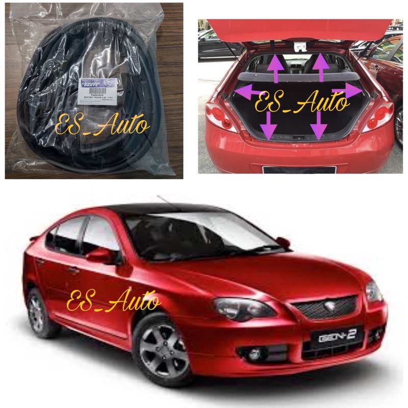 *PROTON GEN2 REAR BONNET TRUNK LID BOOT RUBBER / BELAKANG BONET GETAH ...