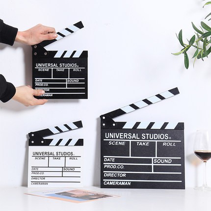 Movie Director Film Clapboard Action Board Hardwood Clap-stick Home ...