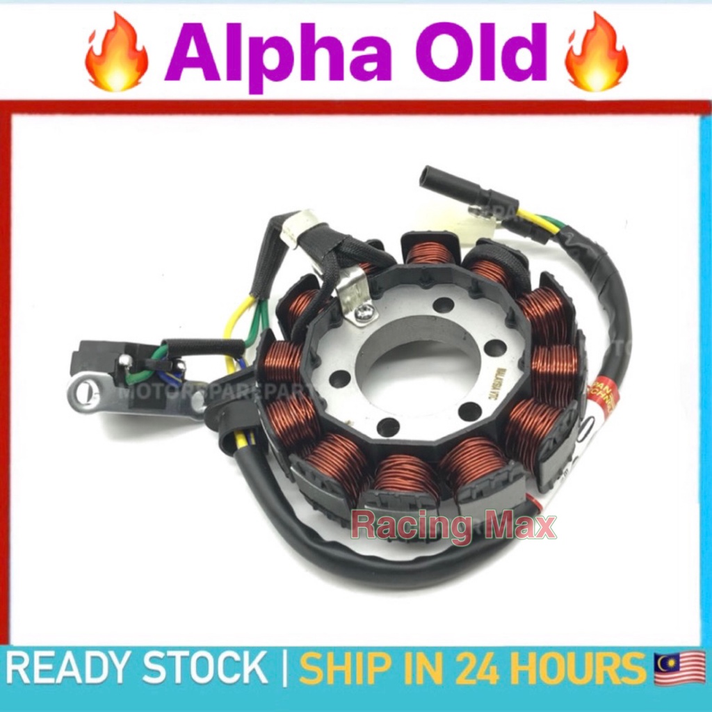WAVE110 CX ALPHA V1 Old Fuel Coil Flywheel Coil Stator Assy Coil
