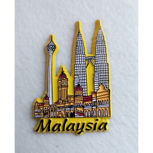 Malaysian Theme Fridge Magnet (FM) M'sia Cable Car (B) (PVC) Bunga Raya ...