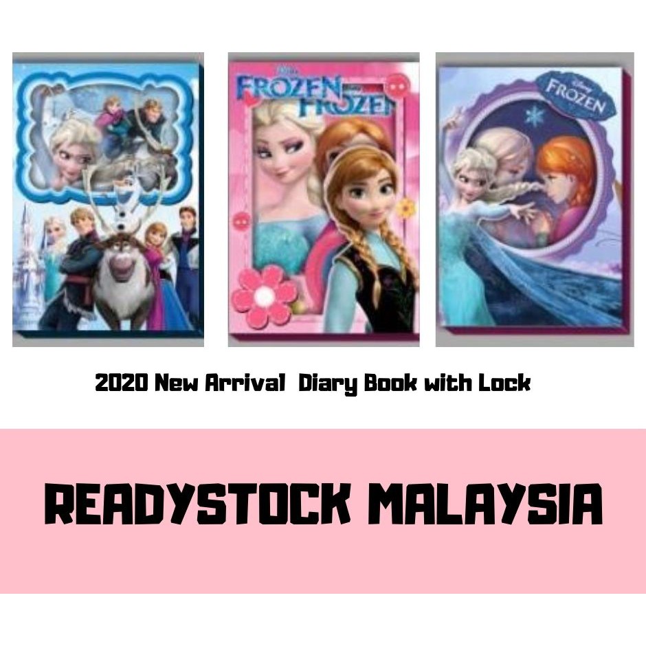 💥💥💥Readystock Malaysia💥💥 Disney Frozen Notepad Diary book With Lock and ...