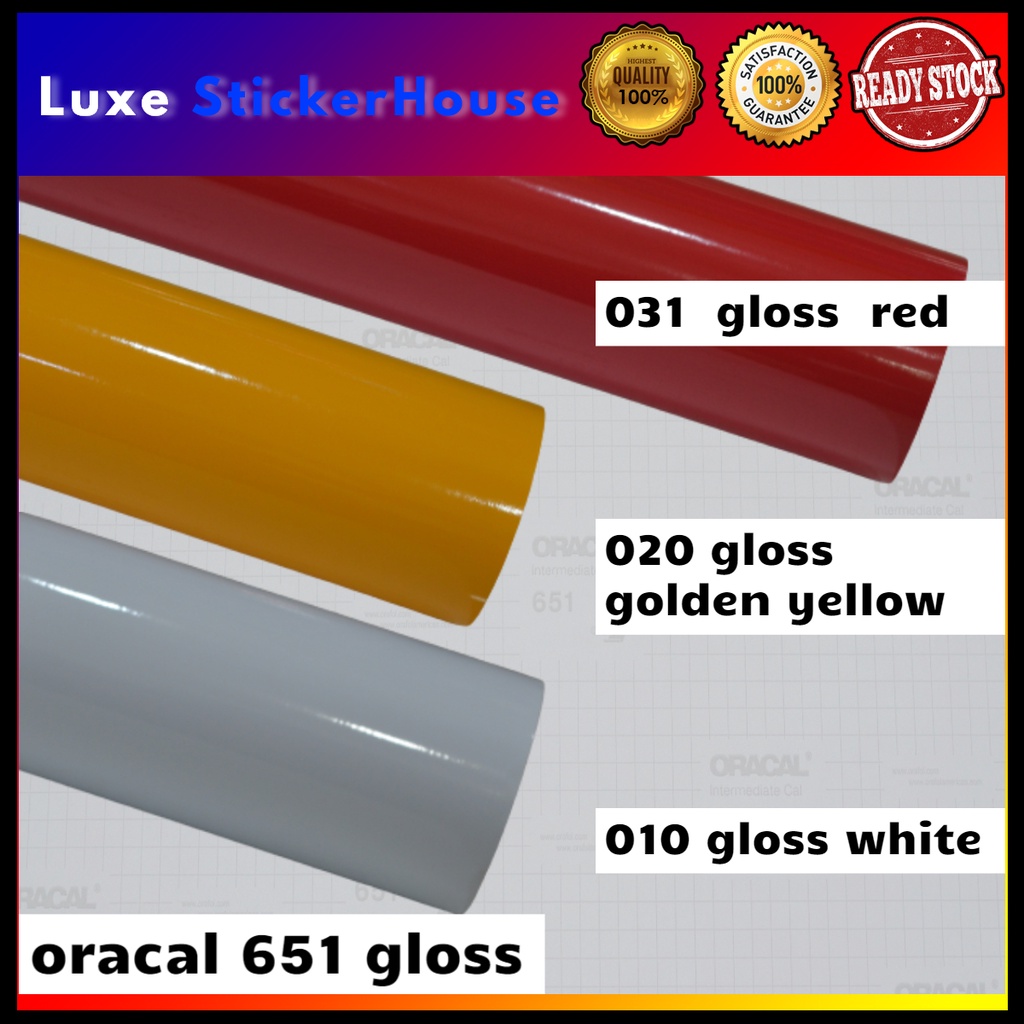 ORACAL 651 Vinyl Sticker / Heavy Duty Sticker / Cutting Sticker ...