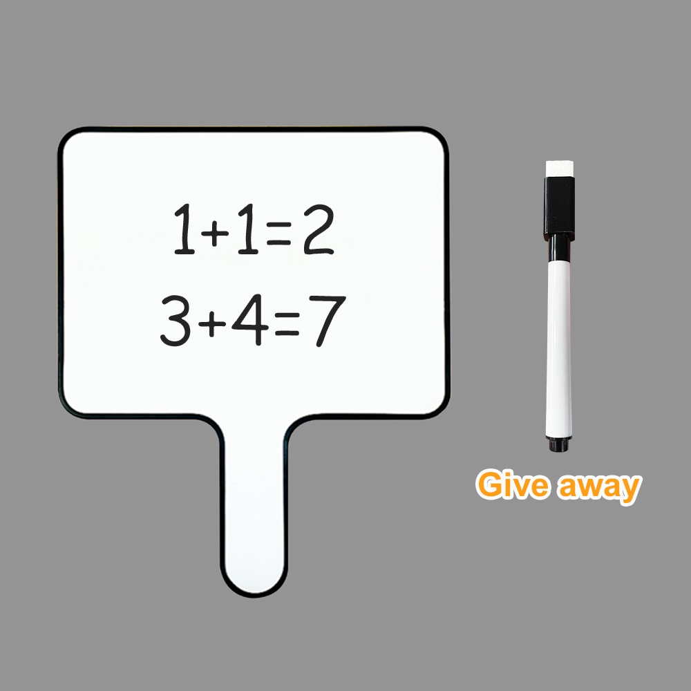 Quick Response White Board Small Handheld Dry Erase Board with Handle