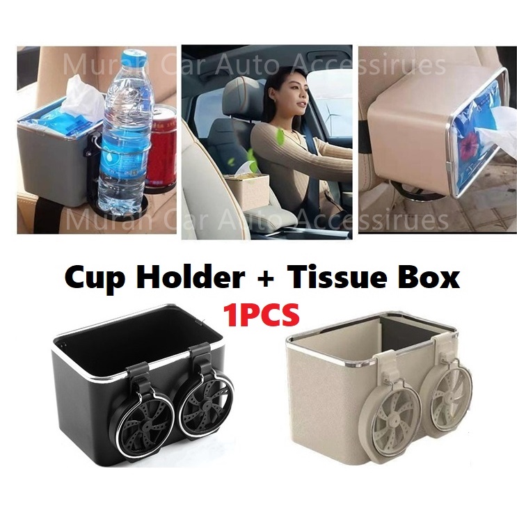 Car Armrest Storage Box Water Cup Holder Car Console Organizer with Cup