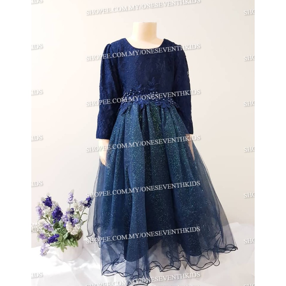 Kids Flower Girl Wedding Party Dress Gaun Budak Shopee Malaysia