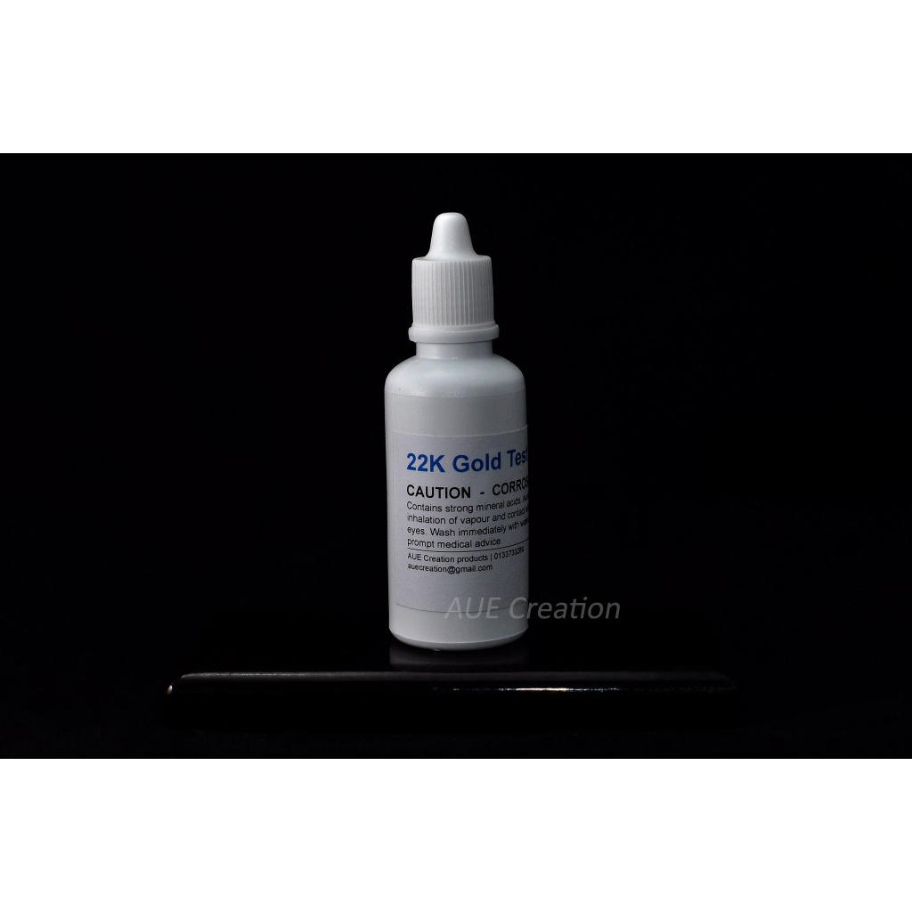 22K Premix Gold Testing Solution (Larutan Pra Campuran) 30ml Uji Emas