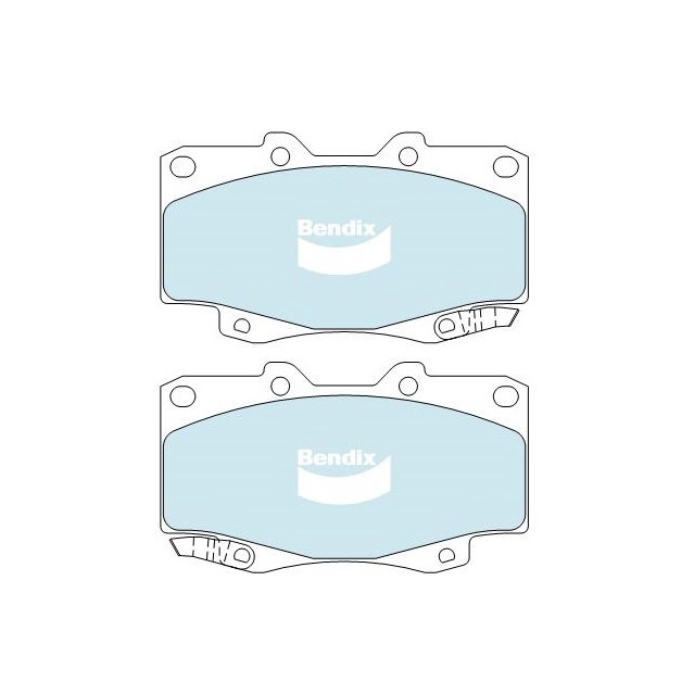 Bendix DB1739 Front disc brake pad Toyota Hilux vigo Kun25 Kun26 old ...